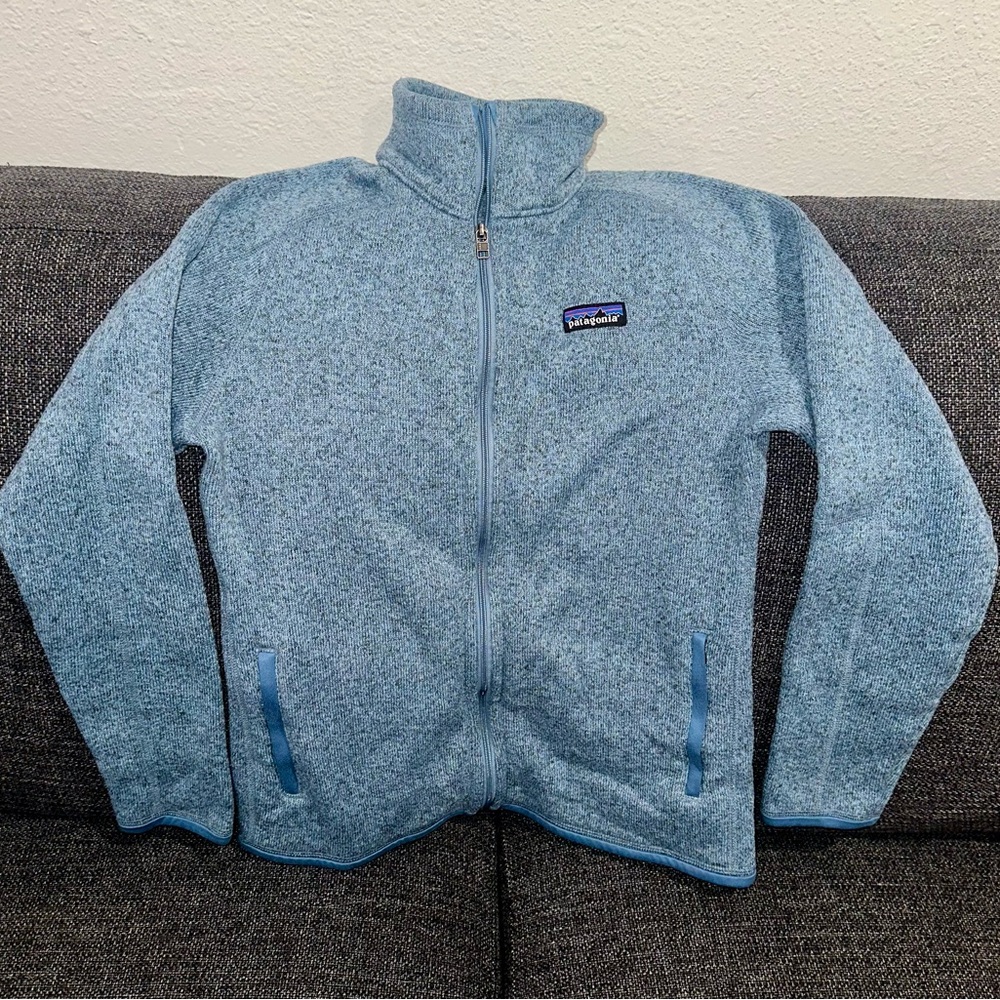 Patagonia women’s Light Blue Fleece Jacket